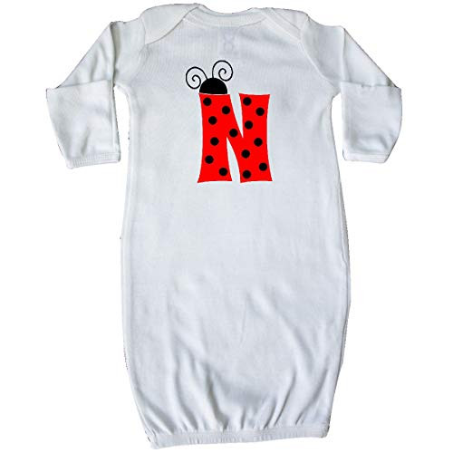 inktastic Cute Lady Bug Initial N Newborn Layette White 3ca9d