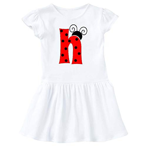inktastic Lowercase Ladybug Letter H Infant Dress 18 Months White 3cbe3