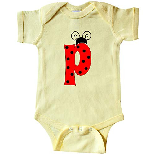 inktastic Lowercase Ladybug Letter P Infant Creeper 24 Months Banana 3cbeb