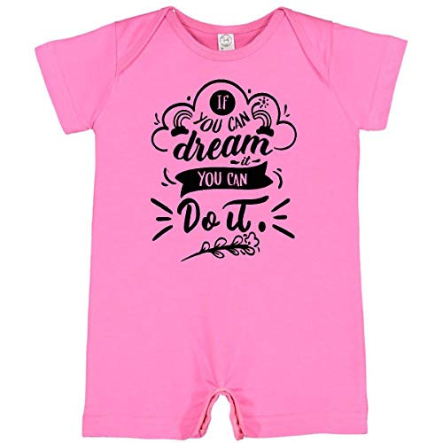 inktastic Motivational Quote If You Can Infant Romper 6 Months Raspberry 3cf15