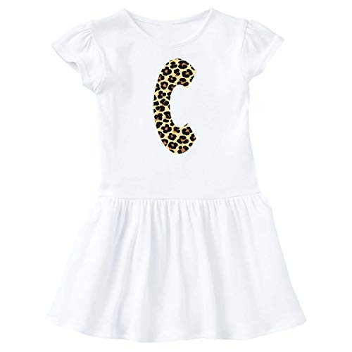 inktastic Leopard Print Letter C Infant Dress 24 Months White 3d164