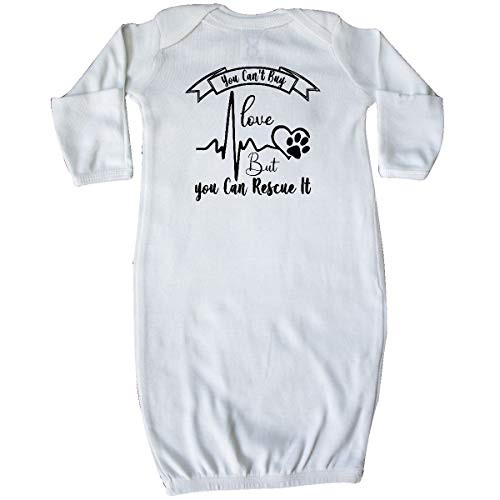inktastic You Cant Buy Love But You Can Rescue It Newborn Layette White 3e028