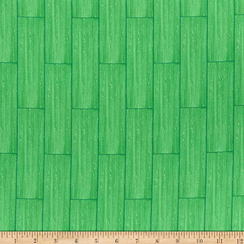 QT Quilt Fabrics Gnomesville Wood Leaf Green