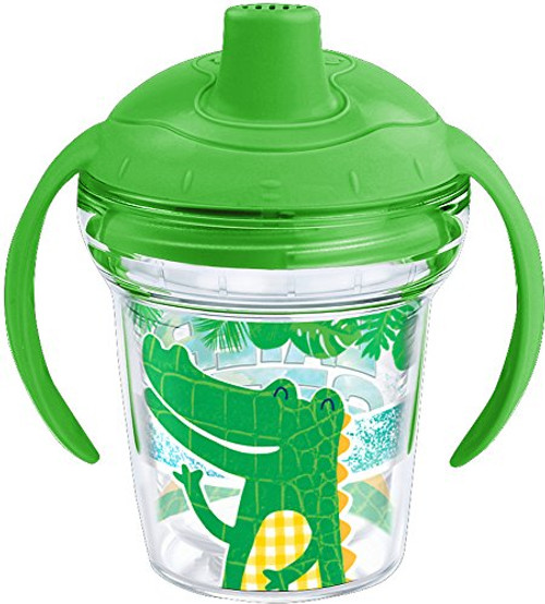 Tervis 1227223 Later Gator Tumbler with Wrap and Rainforest Green Lid 6oz My First Tervis Sippy Cup, Clear Tervis 1227223 Later Gator Tumbler with Wrap and Rainforest Green Lid 6oz My First Tervis Sippy Cup, Clear