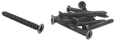C.R. LAURENCE 80EBS CRL Ebony Black 80 Screws for KV Steel Standards