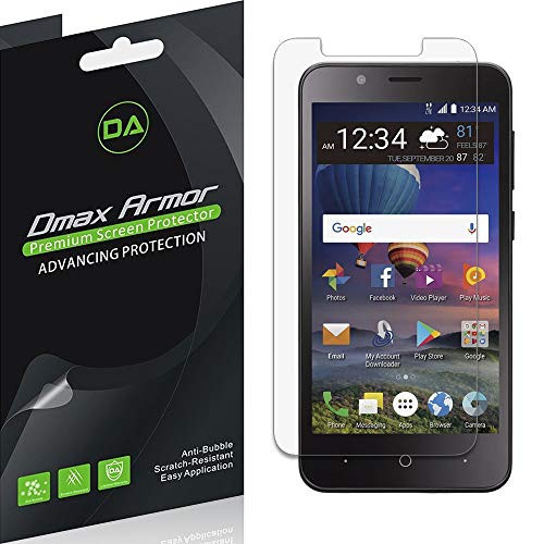 6 Pack Dmax Armor for ZTE ZFive C LTE Z558VL Anti Glare and Anti Fingerprint Matte Screen Protector