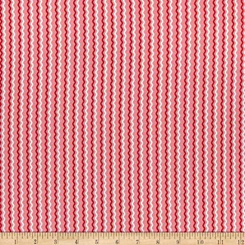 Maywood Studio Kimberbell Basics Wavy Stripe Pink Quilt Fabric By The Yard