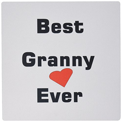3dRose LLC 8 x 8 x 0.25 Inches Mouse Pad, Best Granny Ever with Heart Image (mp_162446_1) 3dRose LLC 8 x 8 x 0.25 Inches Mouse Pad, Best Granny Ever with Heart Image (mp_162446_1)