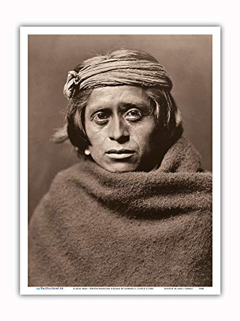 Pacifica Island Art - A Zuni Man - Pueblo New Mexico - The North American Indians - Vintage Sepia Toned Photograph by Edward S. Curtis c.1903 - Master Art Print - 9in x 12in Pacifica Island Art - A Zuni Man - Pueblo New Mexico - The North American Indians - Vintage Sepia Toned Photograph by Edward S. Curtis c.1903 - Master Art Print - 9in x 12in