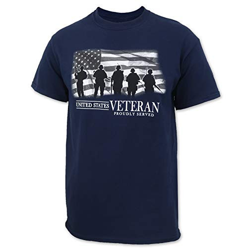 Armed Forces Gear United States Veteran Proudly Served Short Sleeve T-Shirt Navy xx-Large Navy