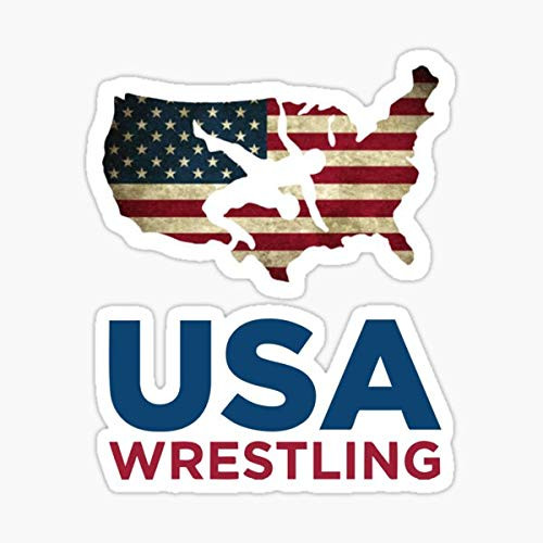 USA Wrestling Sticker - Sticker Graphic - Auto, Wall, Laptop, Cell, Truck Sticker for Windows, Cars, Trucks USA Wrestling Sticker - Sticker Graphic - Auto, Wall, Laptop, Cell, Truck Sticker for Windows, Cars, Trucks