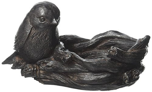Abbott Collection Small Bird & Nest Votive Holder, Dark Brown