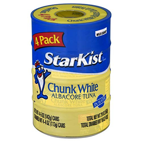 StarKist Chunk White Tuna in Water - 5 oz Can Vertical Pack of 4