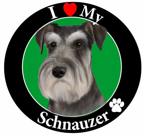 E  and  S Pets Car Magnet, Schnauzer, Uncropped