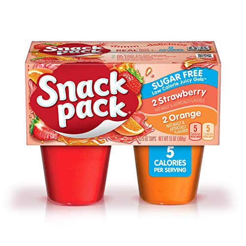 Snack Pack Juicy Gels, Strawberry Orange Sugar Free, 13 oz 4ct