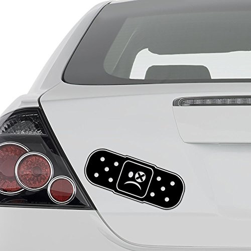 AAmpco Decals JDM Band Aid Ouch Japanese Vinyl Decal Sticker - Wall Decor Motorcycle Car Truck Windows Bumper - Size 6 in/15 cm Wide Color- Matte Black AAmpco Decals JDM Band Aid Ouch Japanese Vinyl Decal Sticker - Wall Decor Motorcycle Car Truck Windows Bumper - Size 6 in/15 cm Wide Color- Matte Black
