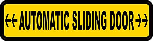 StickerTalk Automatic Sliding Door Vinyl Sticker, 8 inches by 2 inches