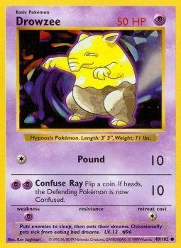 Drowzee - 49/102 - Common - Unlimited Edition - Base Set