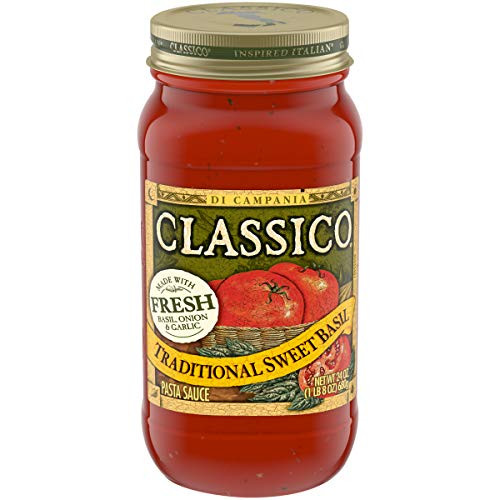 Classico Sweet Basil Pasta Sauce 24 oz Jar Classico Sweet Basil Pasta Sauce 24 oz Jar