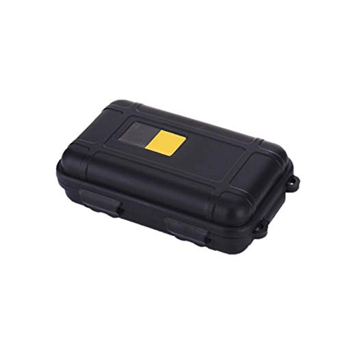 Gracefulvara Outdoor Plastic Waterproof Shockproof Airtight Survival Case Storage Container Carry Box EDC Tools Black