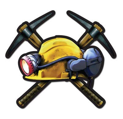 Miner - 3inch  Vinyl Sticker - For Car Laptop I-Pad Phone Helmet Hard Hat - Waterproof Decal