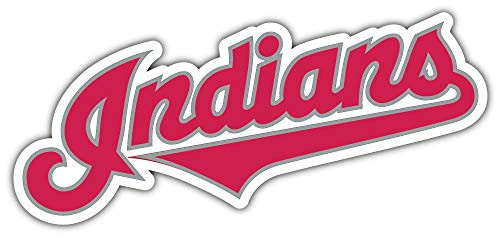 skyhighprint - Cleveland Indians MLB Sport Decor Vinyl Print Sticker 6'' X 3''