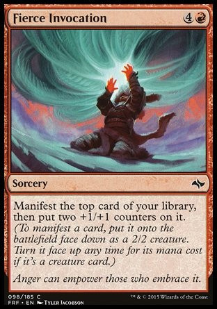 Magic The Gathering - Fierce Invocation - Fate Reforged