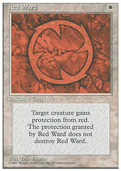 Magic The Gathering - Red Ward - Fourth Edition