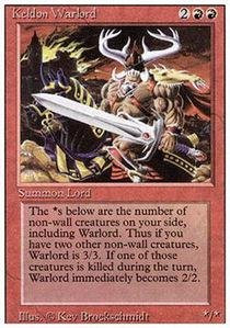 Magic the Gathering - Keldon Warlord - Revised Edition