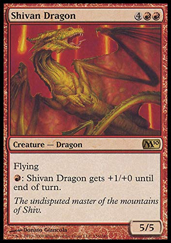 Magic The Gathering - Shivan Dragon - Magic 2010 - Foil