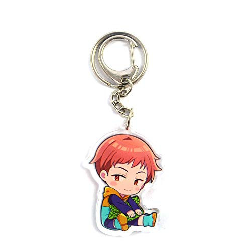 Chef Vinny Anime The Seven Deadly Sins Keychain, Cute Cartoon Super Kawaii Acrylic Keyring Fashion Pendant Accessories for Keys Bags Backpack Pencil Cases and MoreMulti-Style02