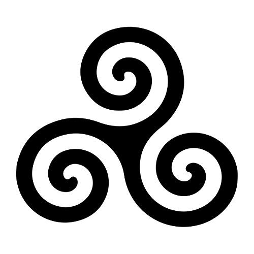 Celtic Triskelion Masonic Vinyl Decal - Black6 Inch