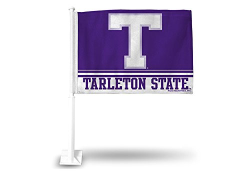 NCAA Rico Industries Car Flag including Pole, Tarleton State Texans
