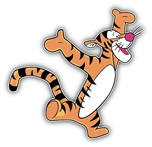 valstick Winnie The Pooh Tigger Happy Cartoon Car Bumper Sticker Decal