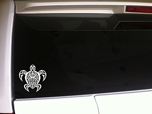 Tribal Sea Turtle 6inch  Vinyl Sticker DecalD1 Beach Ocean Art Tribal Tattoo