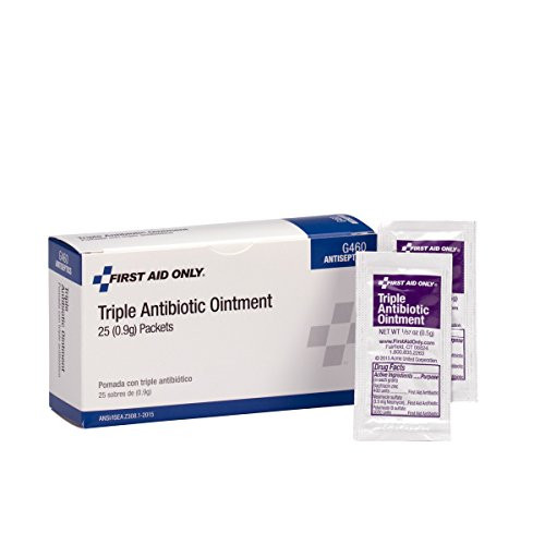 First Aid Only Triple Antibiotic Ointment Pack, 25 Count
