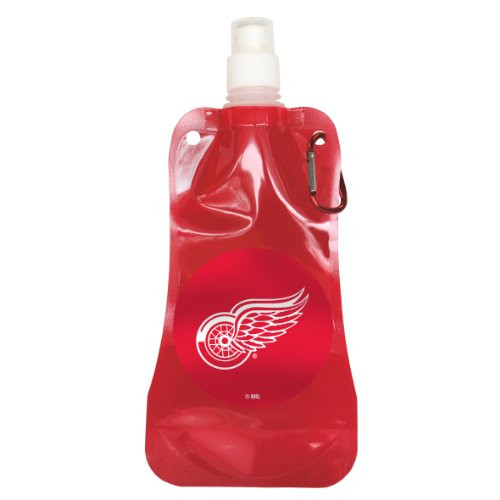 NHL Detroit Red Wings Foldable Water Bottle, 16-ounce, 2-Pack