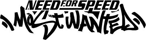 Need for Speed Most Wanted Vinyl Decal Sticker for Home Office Decor Vehicle Window Sign Size- 6 inch / 15 cm Wide Color- Gloss Black