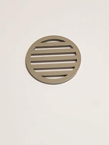 Plastic Drain Cover 3inch  inch diameter  and  1/4inch  inch thick color grey