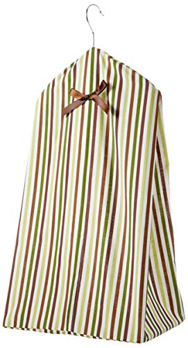 Bedtime Originals Jungle Buddies Green/Brown Stripe Diaper Stacker