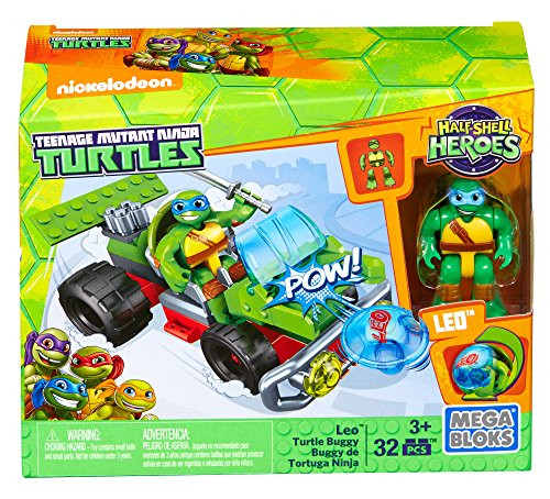 Mega Construx Teenage Mutant Ninja Turtles Half-Shell Heroes Leo Turtle Buggy