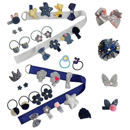 Baby Girls Hair Clips Elastic Hair Ties, Cute Hair Bows Hairpins Set, Fine Hair No Slip Baby Hairclips - Hair Accessories Set For Baby Girls Teens Toddlers 38pcs Grey Baby Girls Hair Clips Elastic Hair Ties, Cute Hair Bows Hairpins Set, Fine Hair No Slip Baby Hairclips - Hair Accessories Set For Baby Girls Teens Toddlers 38pcs Grey