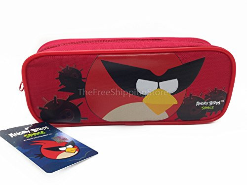 Rovio Angry Birds Pencil Case with Zipper Pouch - Red