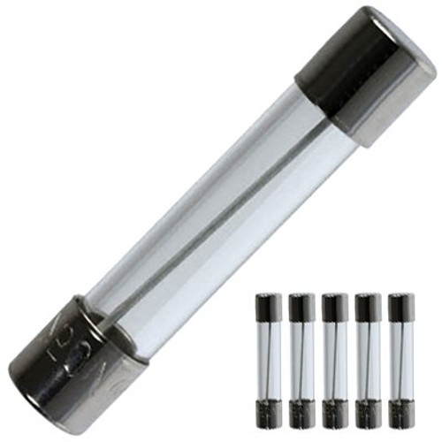 Zephyr Fast Acting GMA Glass Cartridge Fuse Pack of 6 5x20mm 250V 5 Amp