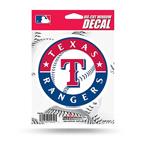 Rico MLB Rangers - TX Medium Die Cut Decal, 9inch  x 5inch  x 0.2inch , Team Logo