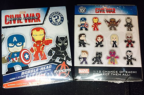 Funko Marvel Captain America Civil War: Mystery Mini Toy Action Figures (2 random mystery mini packs) Funko Marvel Captain America Civil War: Mystery Mini Toy Action Figures (2 random mystery mini packs)