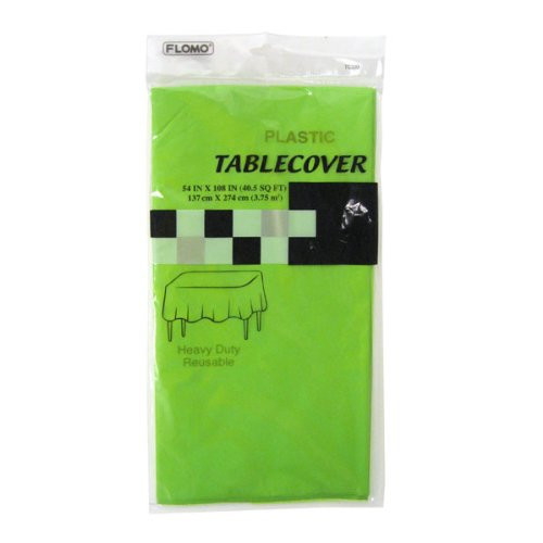 FLOMO Nygala TC320 Rectangular Table Cover, 54 x 108", Lime Green