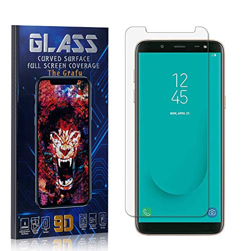 The Grafu Screen Protector for Galaxy J6 2018, Tempered Glass, High Transparency Screen Protector for Samsung Galaxy J6 2018, Bubble Free, Easy Installation, 1 Pack