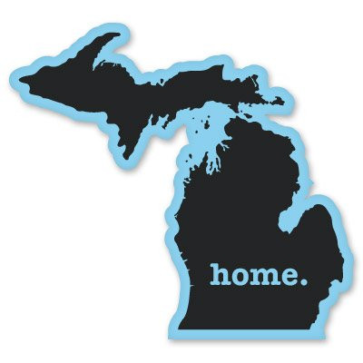 AK Wall Art Michigan Native Home Vinyl Sticker - Car Window Bumper Laptop - Select Size