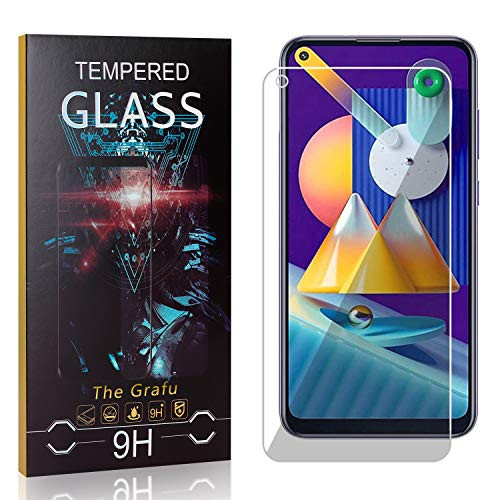 The Grafu Screen Protector for Galaxy M11, 9H Hardness, High Transparency, Anti Scratch Tempered Glass Screen Protector Compatible with Samsung Galaxy M11, 1 Pack